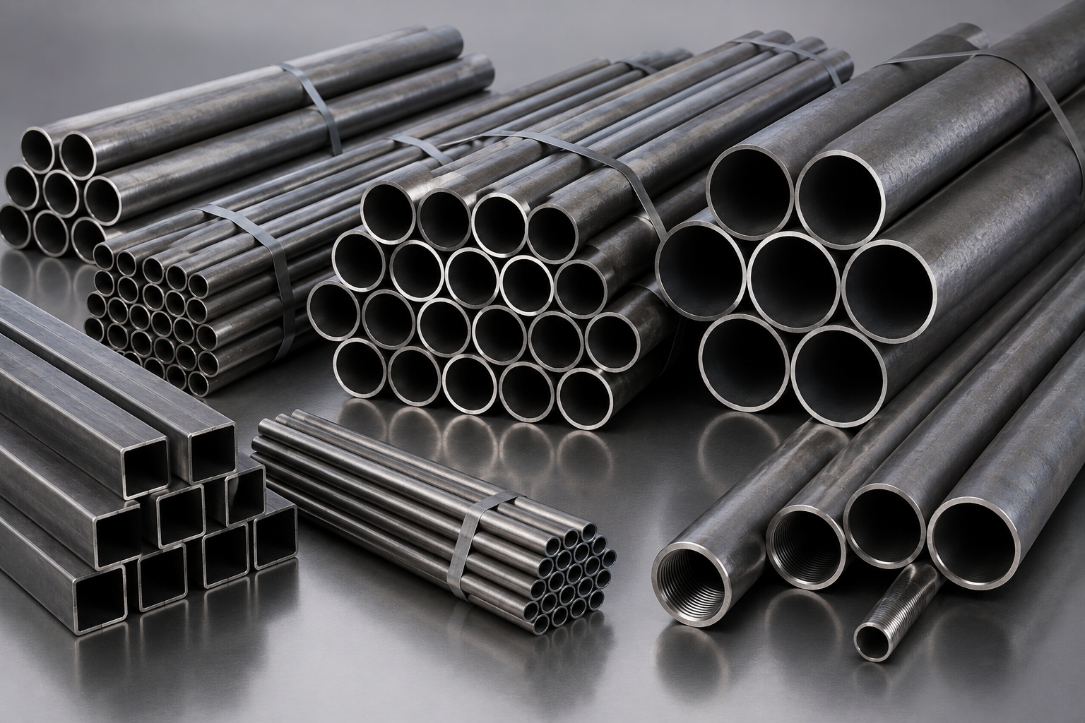 Mild Steel (MS) ERW & Seamless Pipes | Elite Steels Inc.